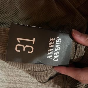 brown high rise shorts